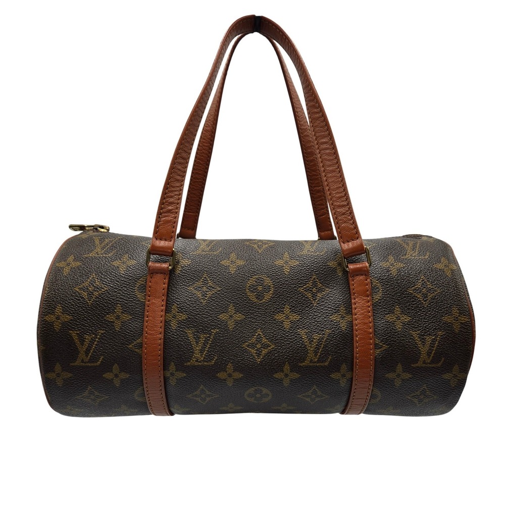 Louis Vuitton Papillon 30 Monogram Canvas Barrel Bag Brown TH0940 France